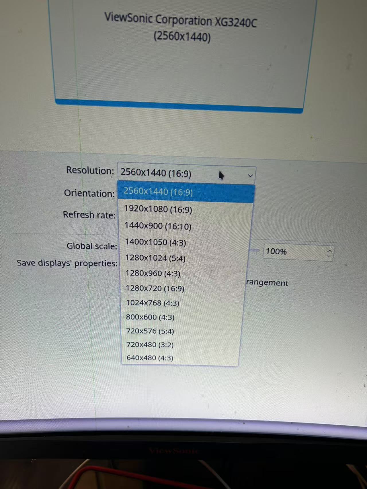 Desktop Screen Larger Than Monitor's Visible Area - NVIDIA Control