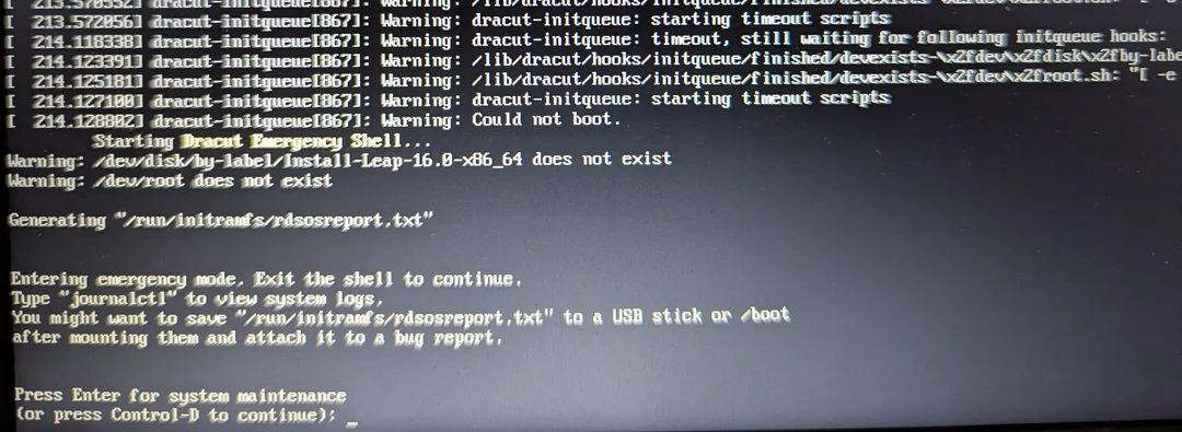 I can't install openSUSE Leap 16 - Install/Boot/Login - openSUSE