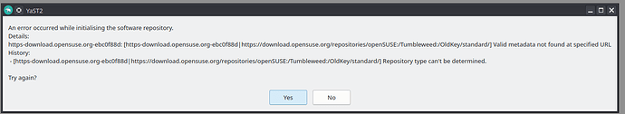 Error with repositories - Applications - openSUSE Forums