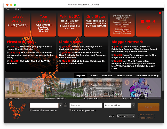 New Firestorm Viewer (Second Life) does not start - Applications ...