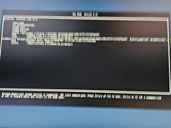 My grub bootscreen
