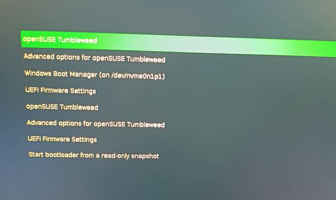 Grub items duplication - Install/Boot/Login - openSUSE Forums