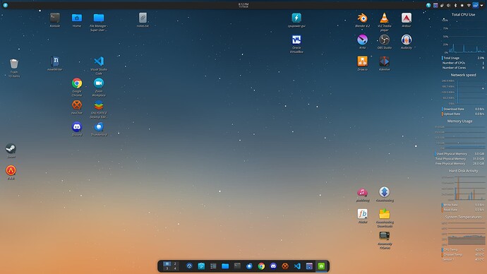 2-kde panel full