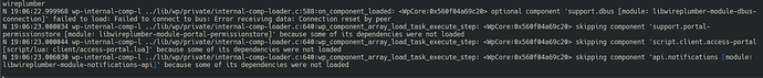 WP errors