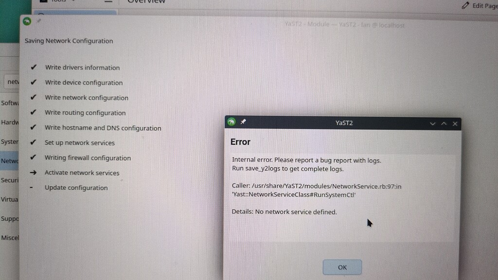 Cannot connect to internet after installation - Network/Internet