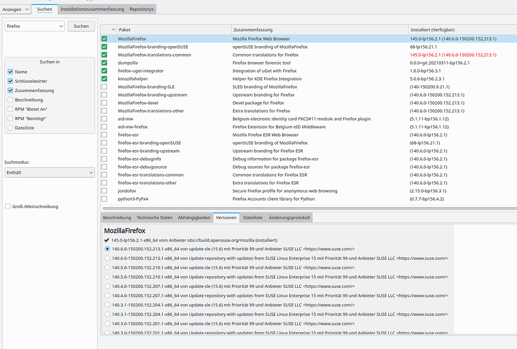 Where is firefox 146? - Network/Internet - openSUSE Forums