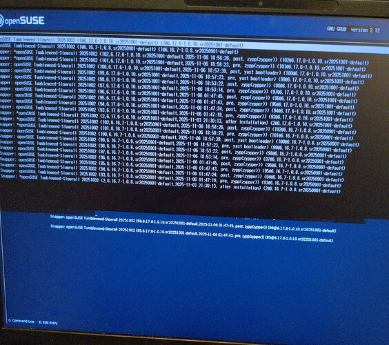 Grub2's text interface appearing on top of the intended one