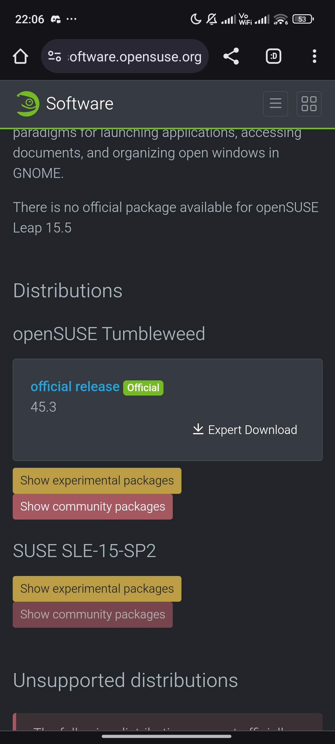 GNOME 45.4 is not was released - Applications - openSUSE Forums