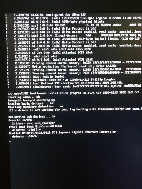 Can't install opens use: doesn't support DPO or FUA - Install/Boot ...