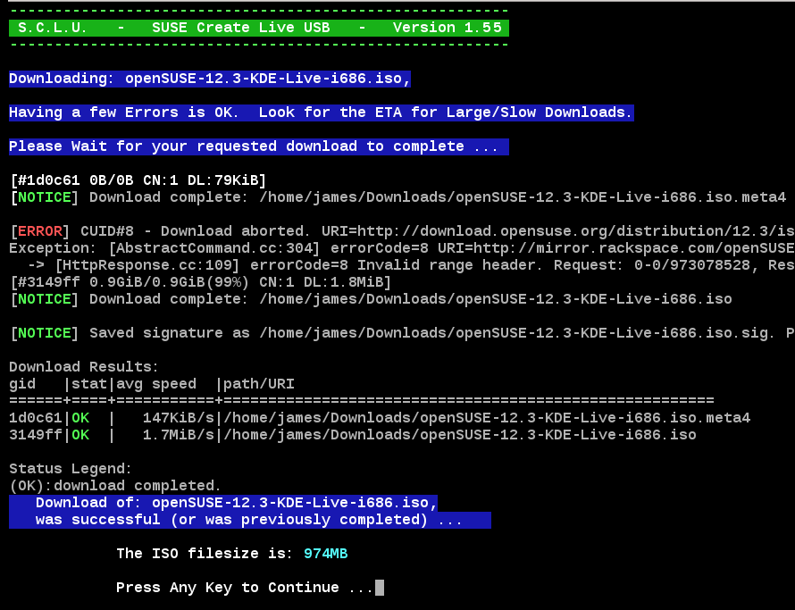 Article: S.C.L.U. - SUSE Create Live USB - Version 1.55 - Open Chat ...