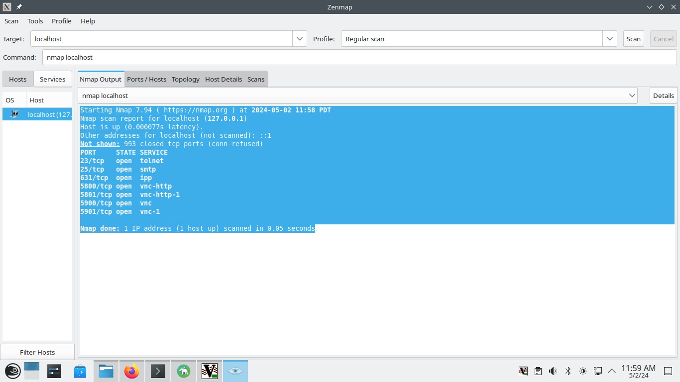 Zenmap on Windowz, only see's port 80 open - Network/Internet
