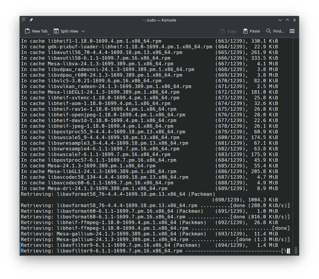 Zypper dup freezes while retrieving packages - Applications