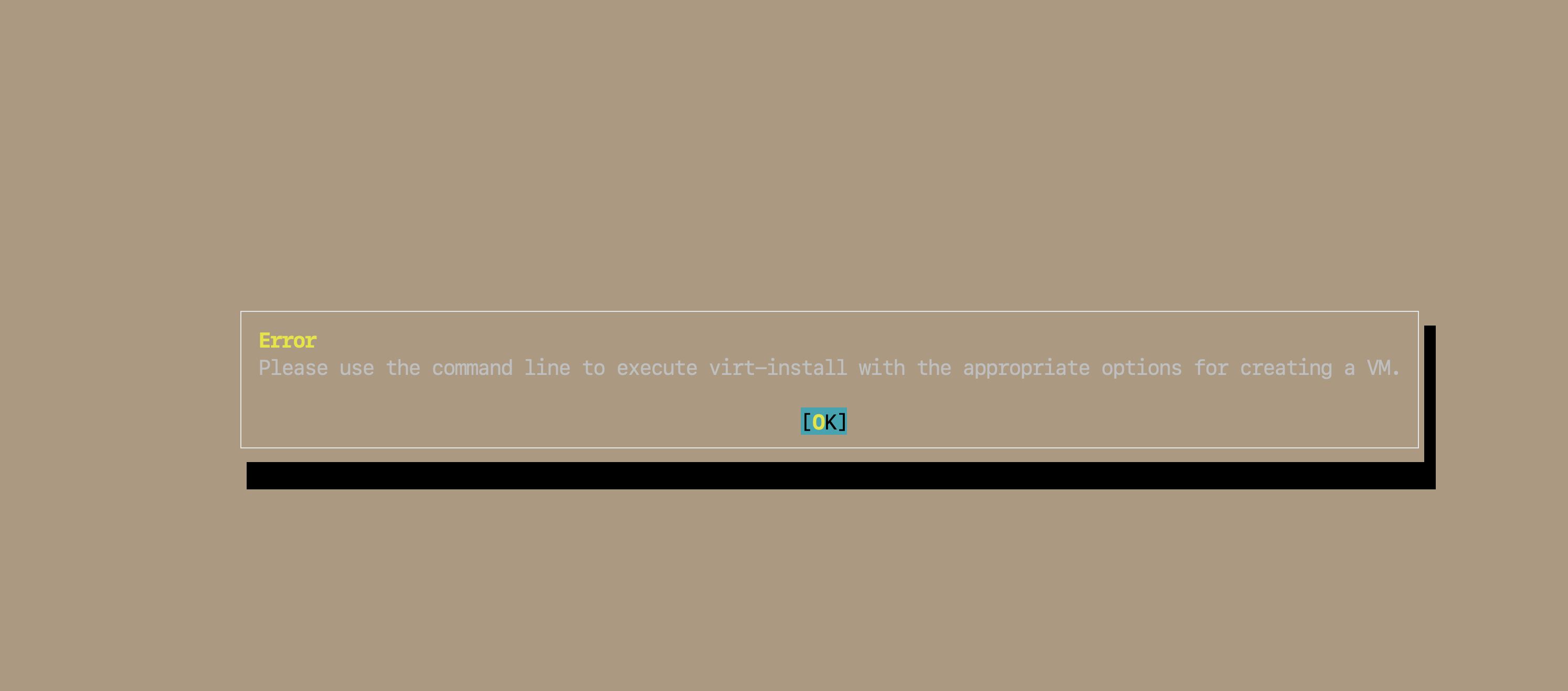 Cannot create VM through Yast - Virtualization - openSUSE Forums